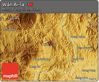 Physical Map of Wān Ai-la