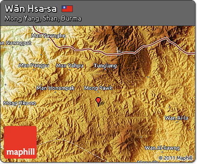 Physical Map of Wān Hsa-sa