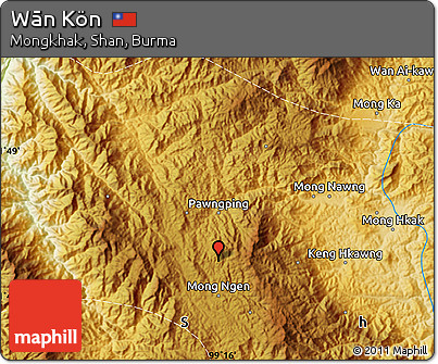 Physical Map of Wān Kön