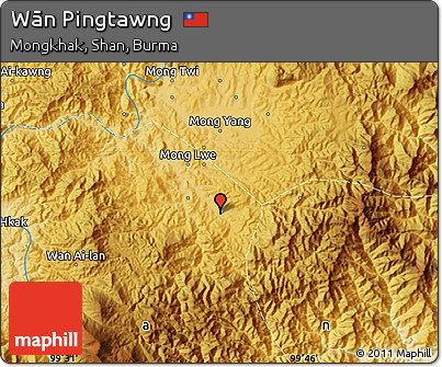 Physical Map of Wān Pingtawng