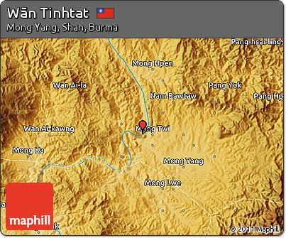 Physical Map of Wān Tinhtat