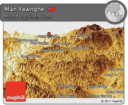 Physical Panoramic Map of Mān Yawnghe