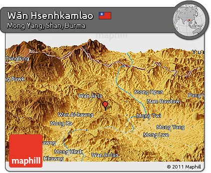 Physical Panoramic Map of Wān Hsenhkamlao