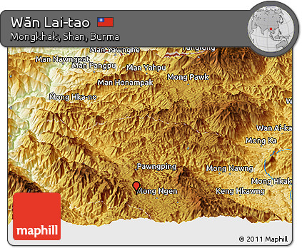 Physical Panoramic Map of Wān Lai-tao