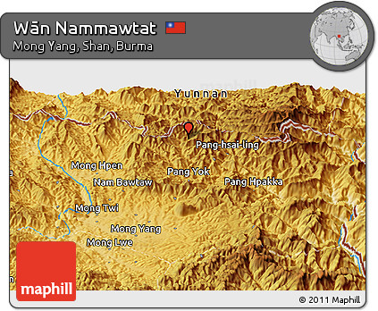 Physical Panoramic Map of Wān Nammawtat