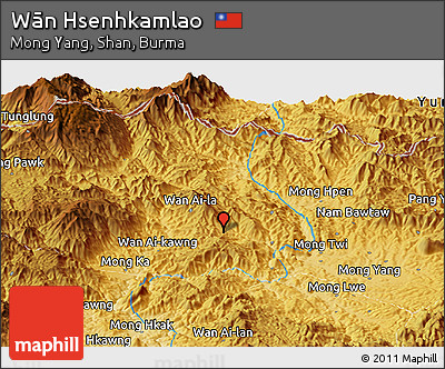 Physical Panoramic Map of Wān Hsenhkamlao