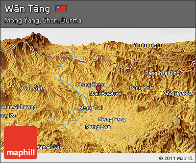 Physical Panoramic Map of Wān Tāng