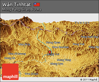Physical Panoramic Map of Wān Tinhtat