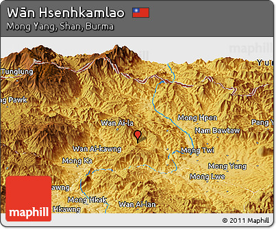 Physical Panoramic Map of Wān Hsenhkamlao