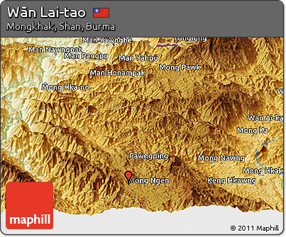 Physical Panoramic Map of Wān Lai-tao