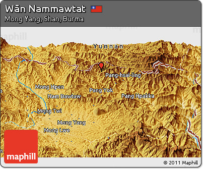 Physical Panoramic Map of Wān Nammawtat
