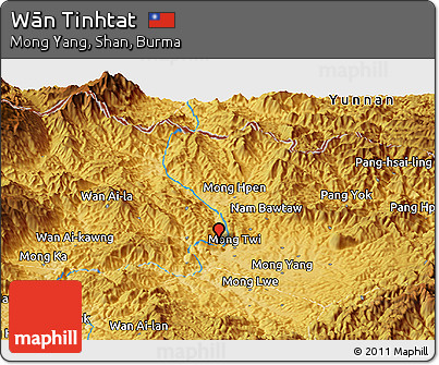 Physical Panoramic Map of Wān Tinhtat