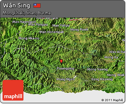 Satellite Panoramic Map of Wān Sing