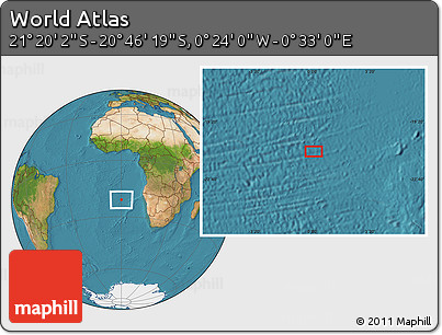 Satellite Location Map of the Area around 21° 3' 11" S, 0° 4' 30" E