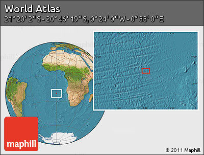 Satellite Location Map of the Area around 21° 3' 11" S, 0° 4' 30" E