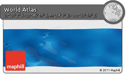 Physical Panoramic Map of the Area around 21° 3' 11" S, 100° 22' 30" E