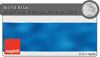 Physical Panoramic Map of the Area around 21° 3' 11" S, 101° 13' 29" E