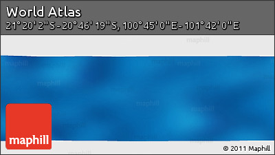 Physical Panoramic Map of the Area around 21° 3' 11" S, 101° 13' 29" E