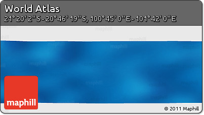 Physical Panoramic Map of the Area around 21° 3' 11" S, 101° 13' 29" E