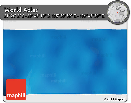 Physical 3D Map of the Area around 21° 3' 11" S, 106° 19' 29" E