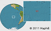Satellite Location Map of the area around 21° 3' 11" S, 107° 52' 30" W