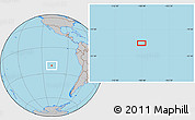 Gray Location Map of the area around 21° 3' 11" S, 108° 43' 29" W
