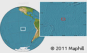 Satellite Location Map of the area around 21° 3' 11" S, 108° 43' 29" W