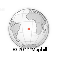 Outline Map of the Area around 21° 3' 11" S, 10° 7' 30" W, rectangular outline