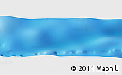 Shaded Relief Panoramic Map of the area around 21° 3' 11" S, 10° 58' 29" W
