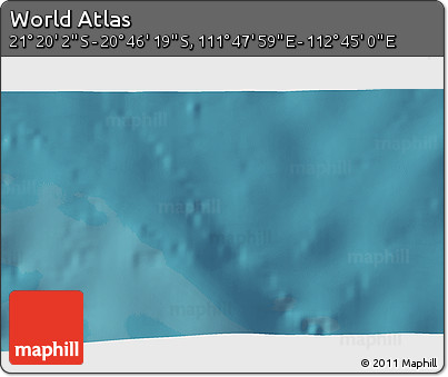 Satellite 3D Map of the Area around 21° 3' 11" S, 112° 16' 30" E