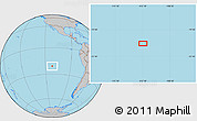 Gray Location Map of the area around 21° 3' 11" S, 112° 7' 30" W