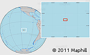 Gray Location Map of the area around 21° 3' 11" S, 112° 58' 29" W