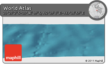 Satellite Panoramic Map of the Area around 21° 3' 11" S, 113° 7' 30" E