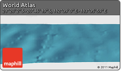 Satellite Panoramic Map of the Area around 21° 3' 11" S, 113° 7' 30" E