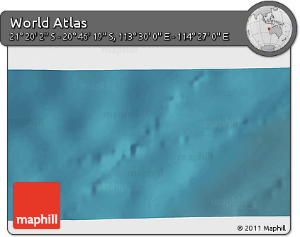 Satellite 3D Map of the Area around 21° 3' 11" S, 113° 58' 29" E