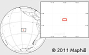 Blank Location Map of the area around 21° 3' 11" S, 113° 49' 29" W