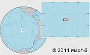 Gray Location Map of the area around 21° 3' 11" S, 113° 49' 29" W