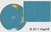 Satellite Location Map of the area around 21° 3' 11" S, 113° 49' 29" W