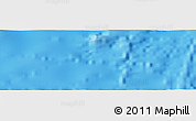 Shaded Relief Panoramic Map of the area around 21° 3' 11" S, 114° 40' 30" W