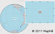 Gray Location Map of the area around 21° 3' 11" S, 115° 31' 30" W