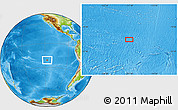 Physical Location Map of the area around 21° 3' 11" S, 117° 13' 29" W