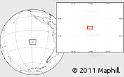 Blank Location Map of the area around 21° 3' 11" S, 118° 4' 29" W