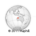 Outline Map of the Area around 21° 3' 11" S, 119° 55' 30" E, rectangular outline