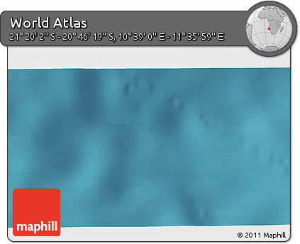 Satellite 3D Map of the Area around 21° 3' 11" S, 11° 7' 30" E