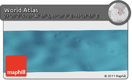 Satellite Panoramic Map of the Area around 21° 3' 11" S, 11° 7' 30" E