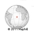 Outline Map of the Area around 21° 3' 11" S, 11° 49' 29" W, rectangular outline