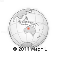 Outline Map of the Area around 21° 3' 11" S, 128° 25' 30" E, rectangular outline
