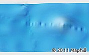 Physical 3D Map of the area around 21° 3' 11" S, 132° 31' 30" W