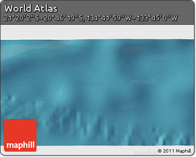 Satellite 3D Map of the Area around 21° 3' 11" S, 134° 13' 29" W