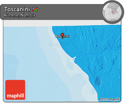 Political 3D Map of Toscanini